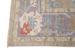 Hand-Knotted Sultanabad Wool Rug, Floral Design, 10'9\" x 14'