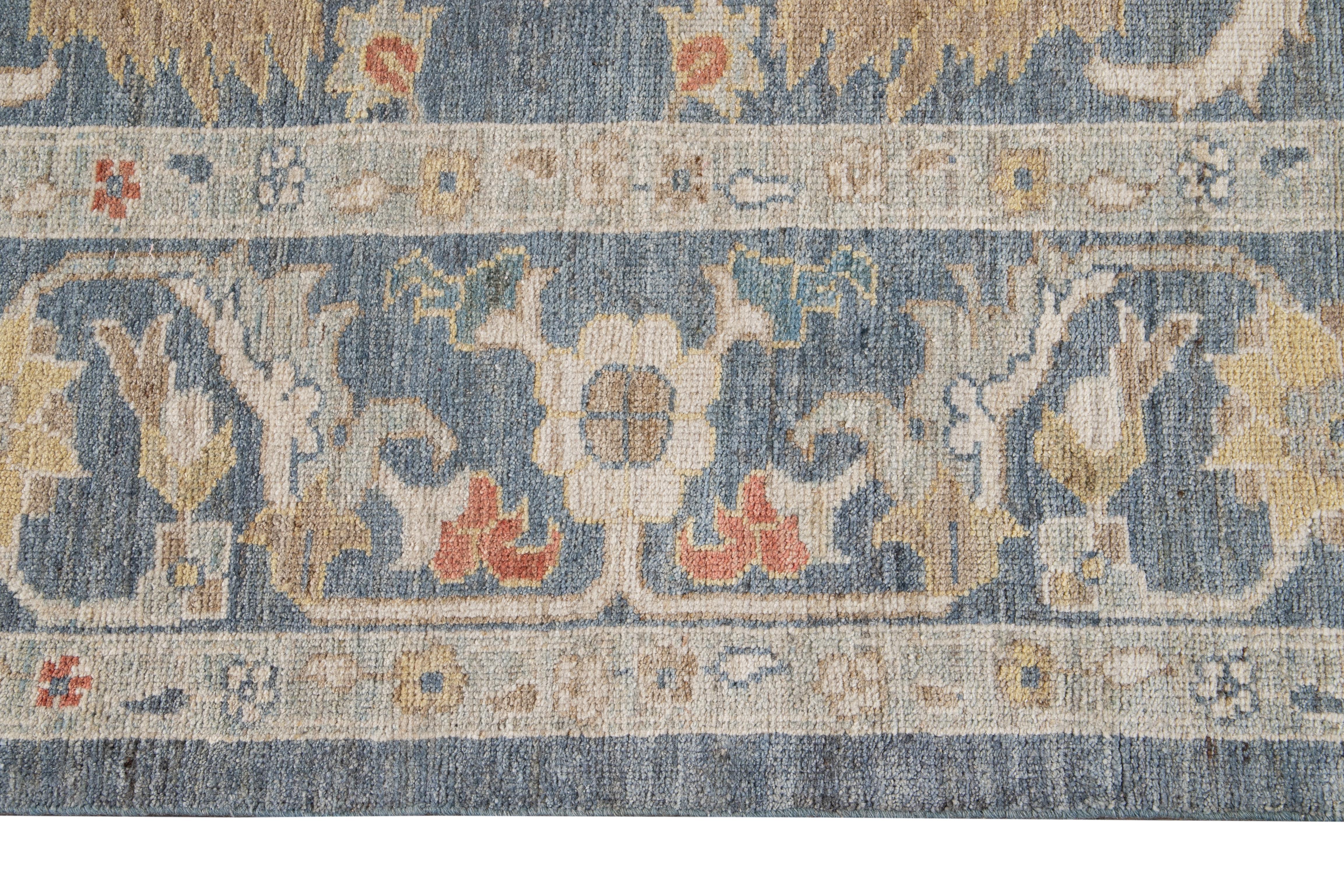 Contemporary 21st Century Modern Sultanabad Wool Rug For Sale