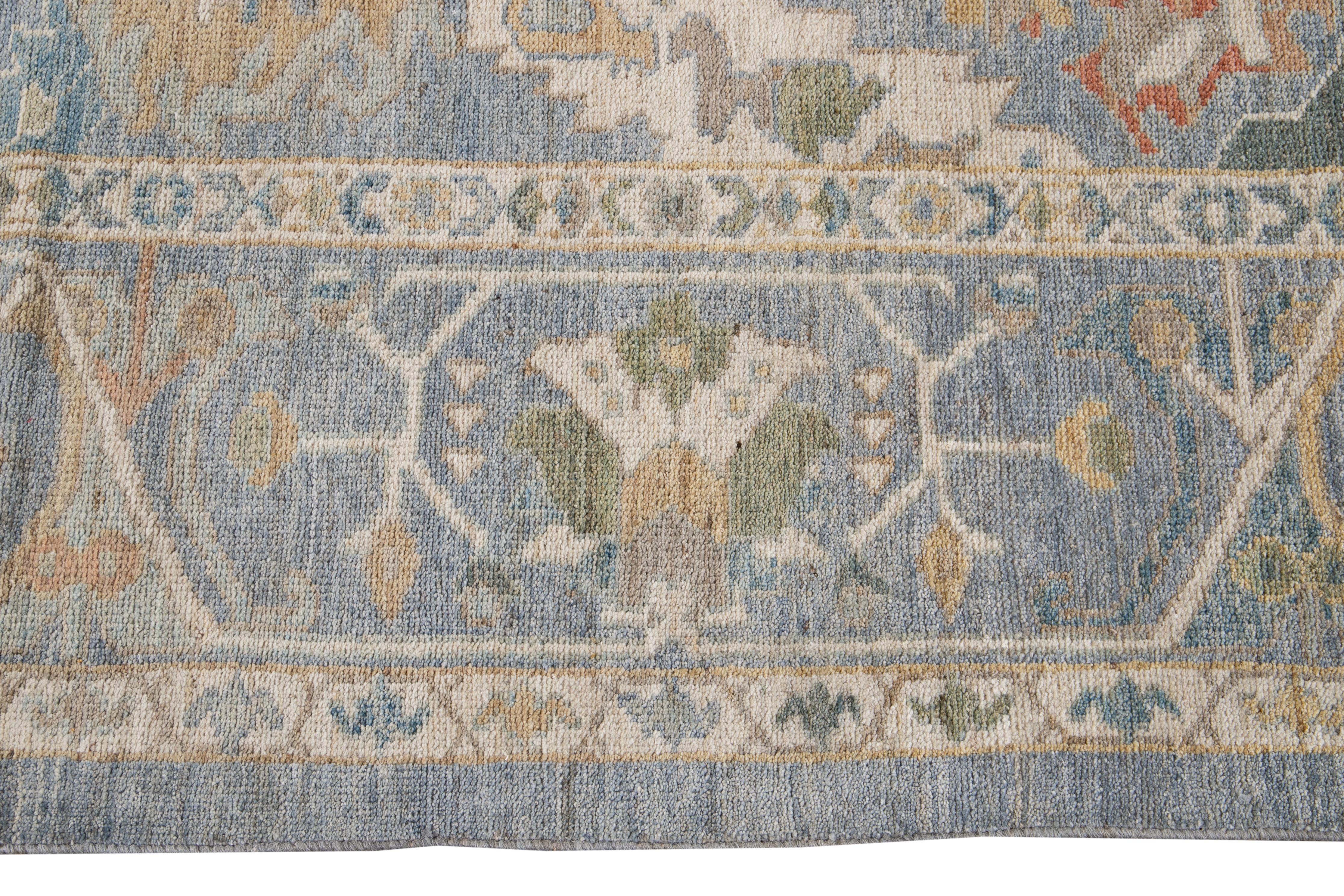 Contemporary 21st Century Modern Sultanabad Wool Rug For Sale