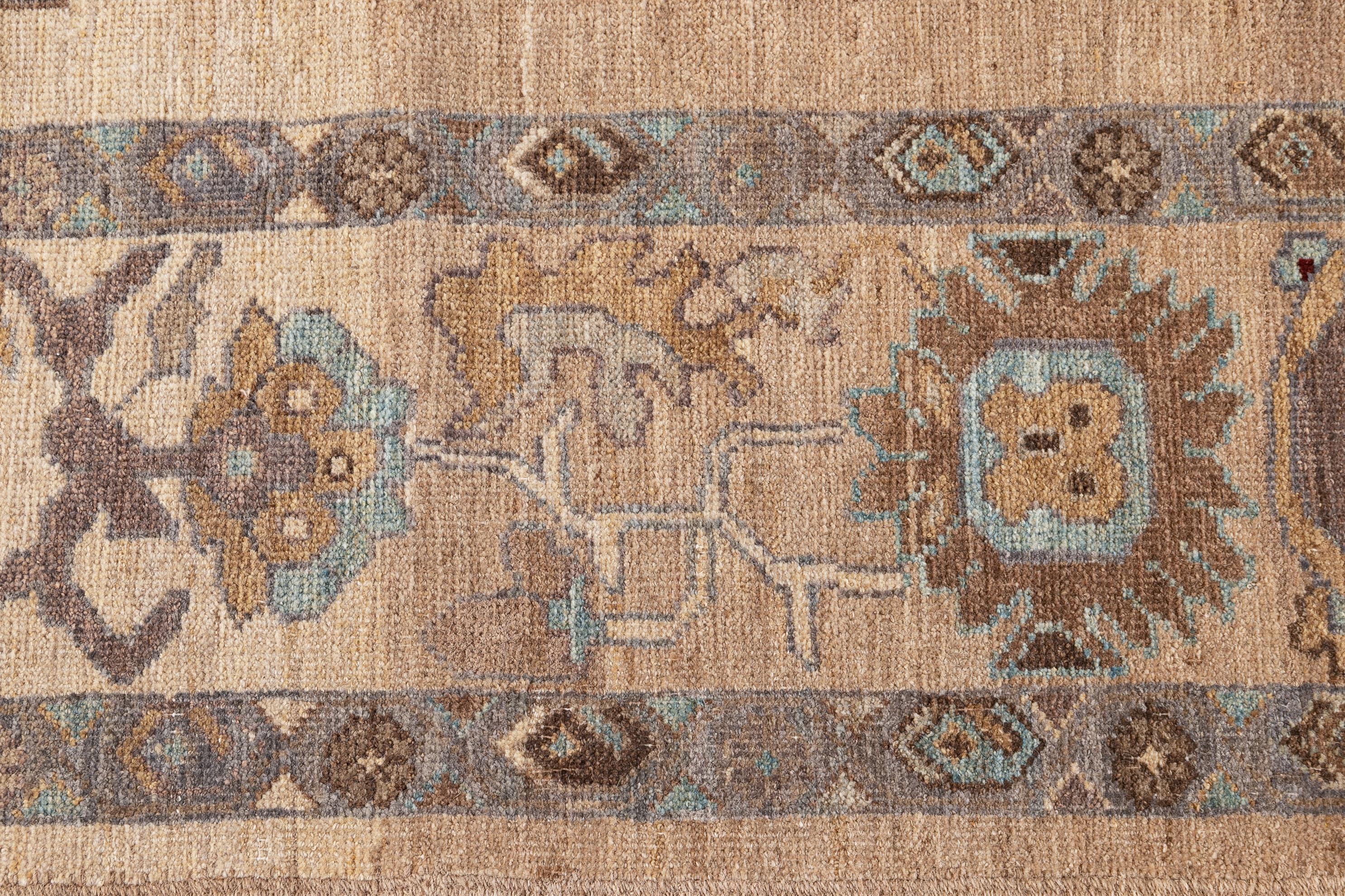 21st Century Modern Sultanabad Wool Rug  For Sale 1