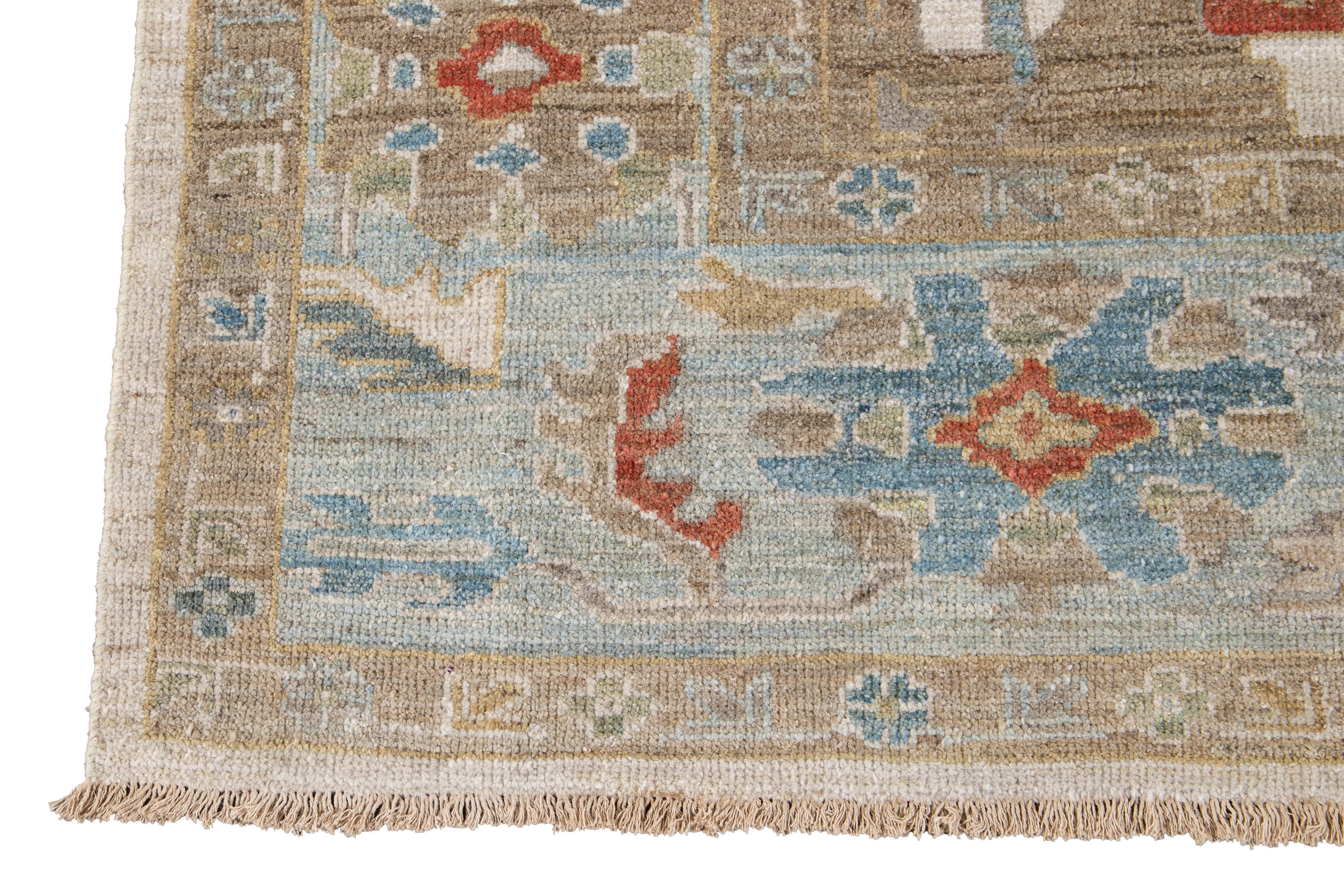 21st Century Modern Sultanabad Wool Rug For Sale 4