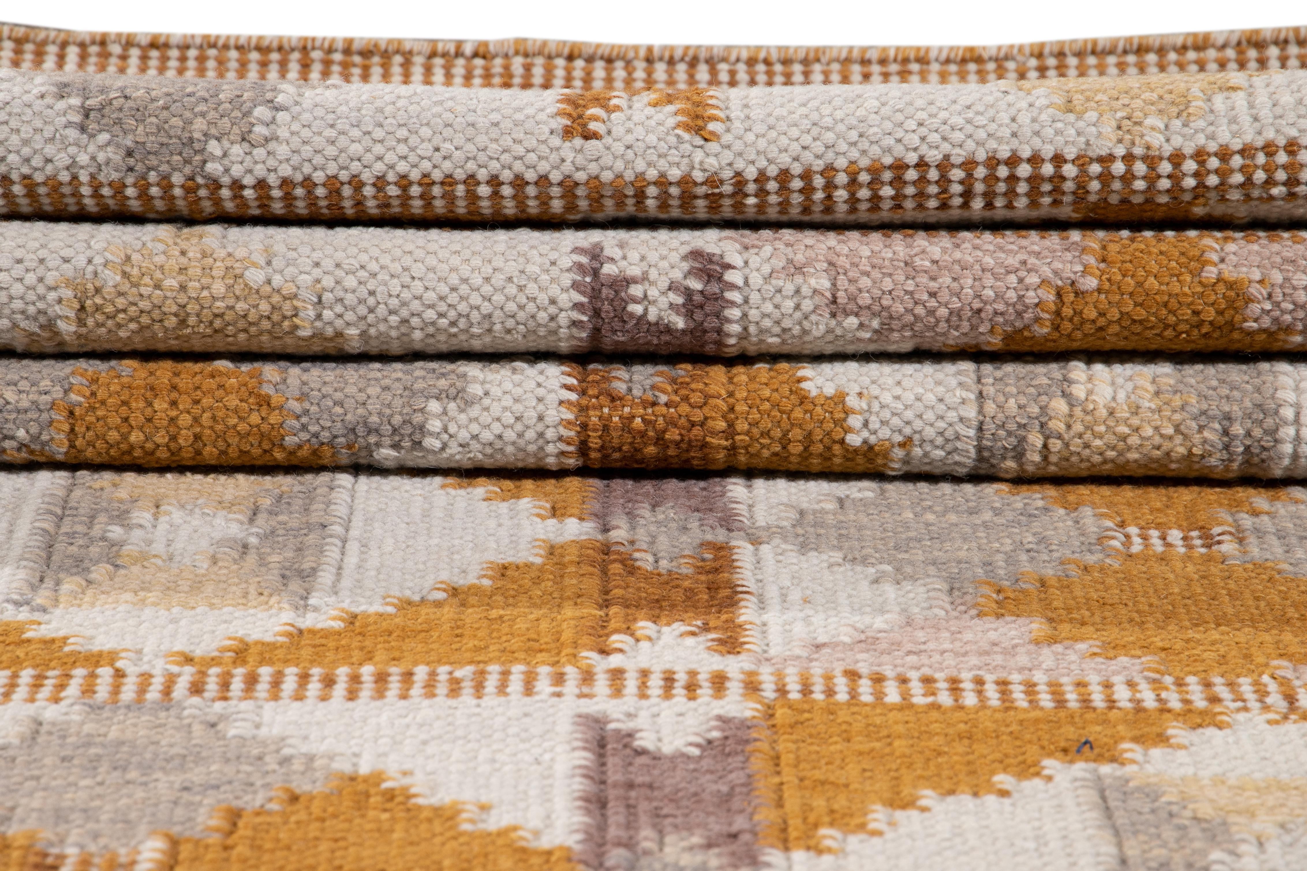 21st Century Modern Swedish Style Wool Runner Rug im Angebot 3