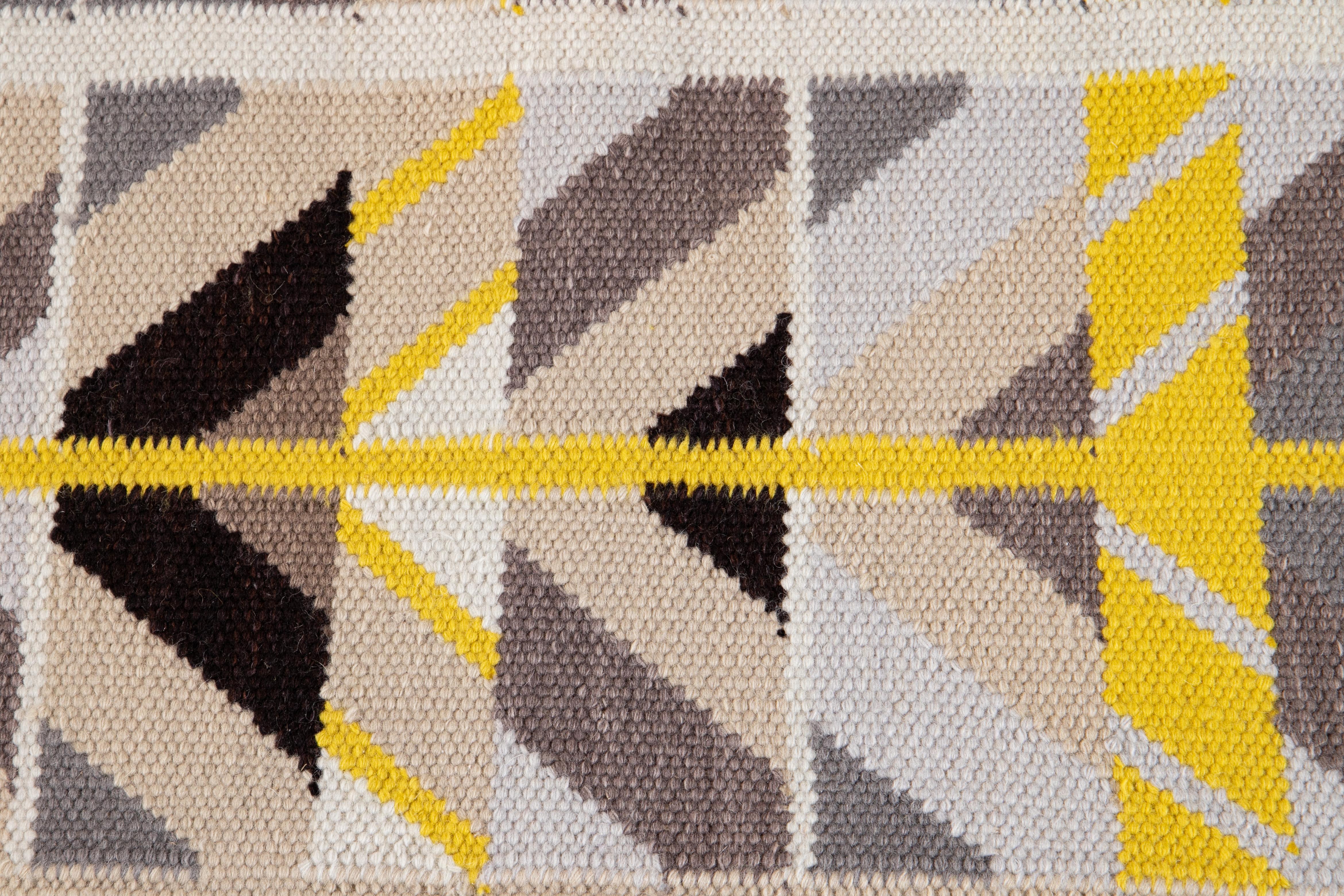 21st Century Modern Swedish Style Wool Runner Rug In New Condition For Sale In Norwalk, CT