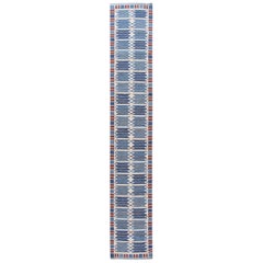 21st Century Modern Swedish Style Wool Runner Rug