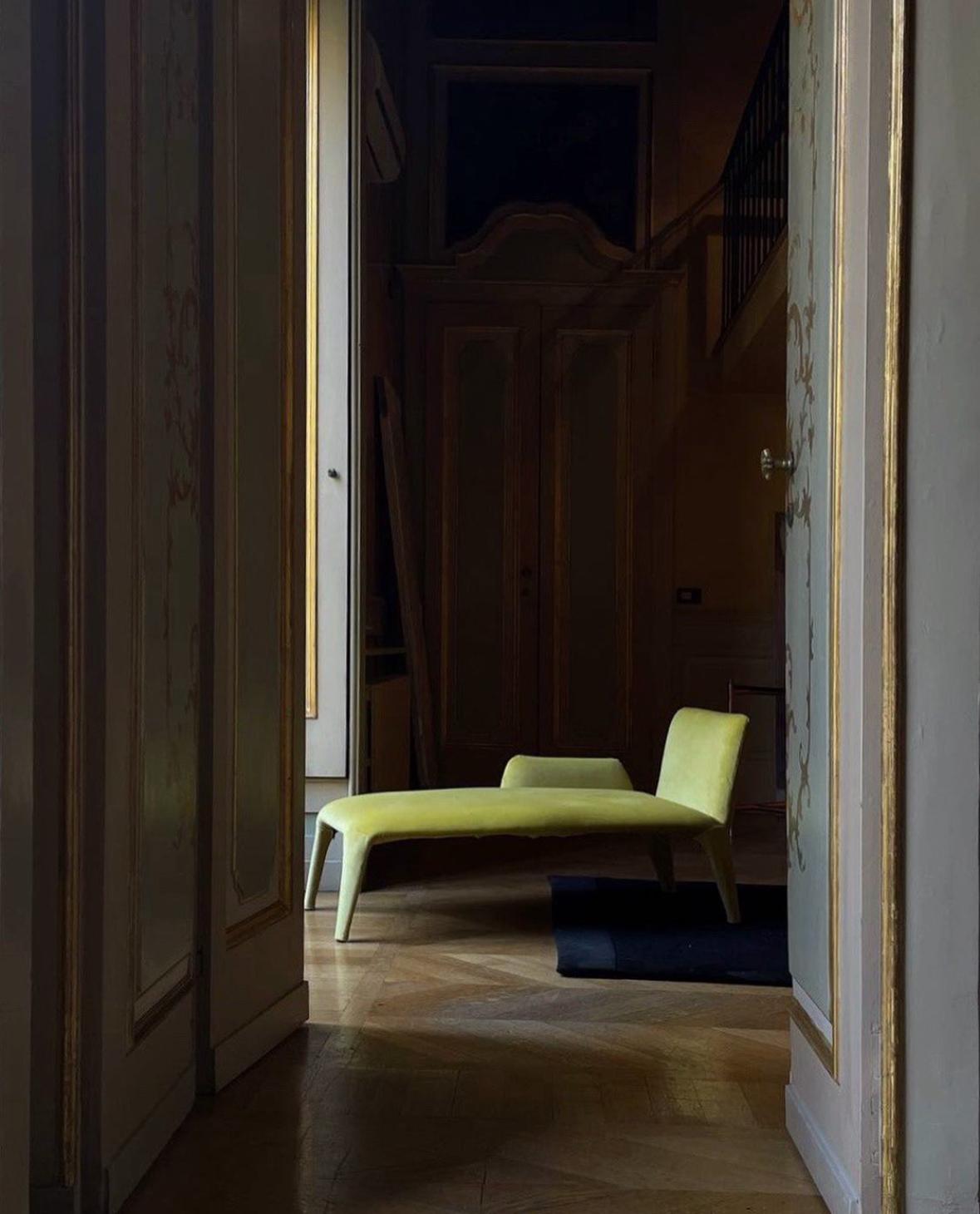XXIe siècle et contemporain Chaise longue en textile moderne du 21e siècle avec couvercle amovible en vente
