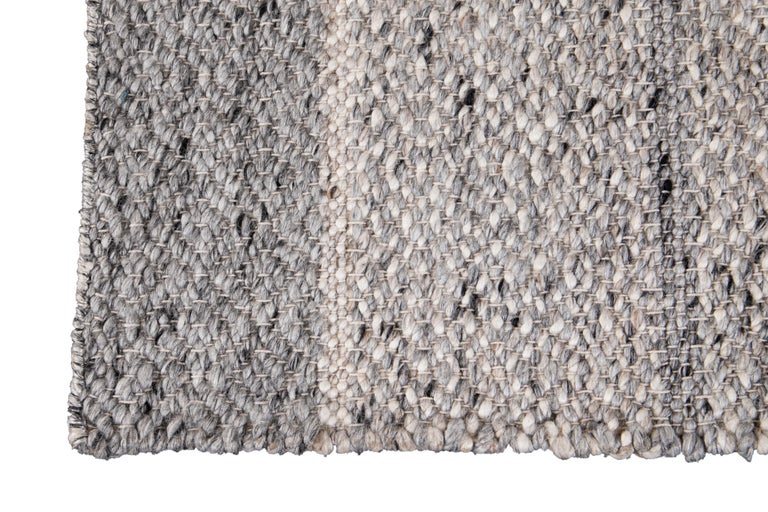21st Century Modern Texture Wool Rug Customized For Sale at 1stDibs