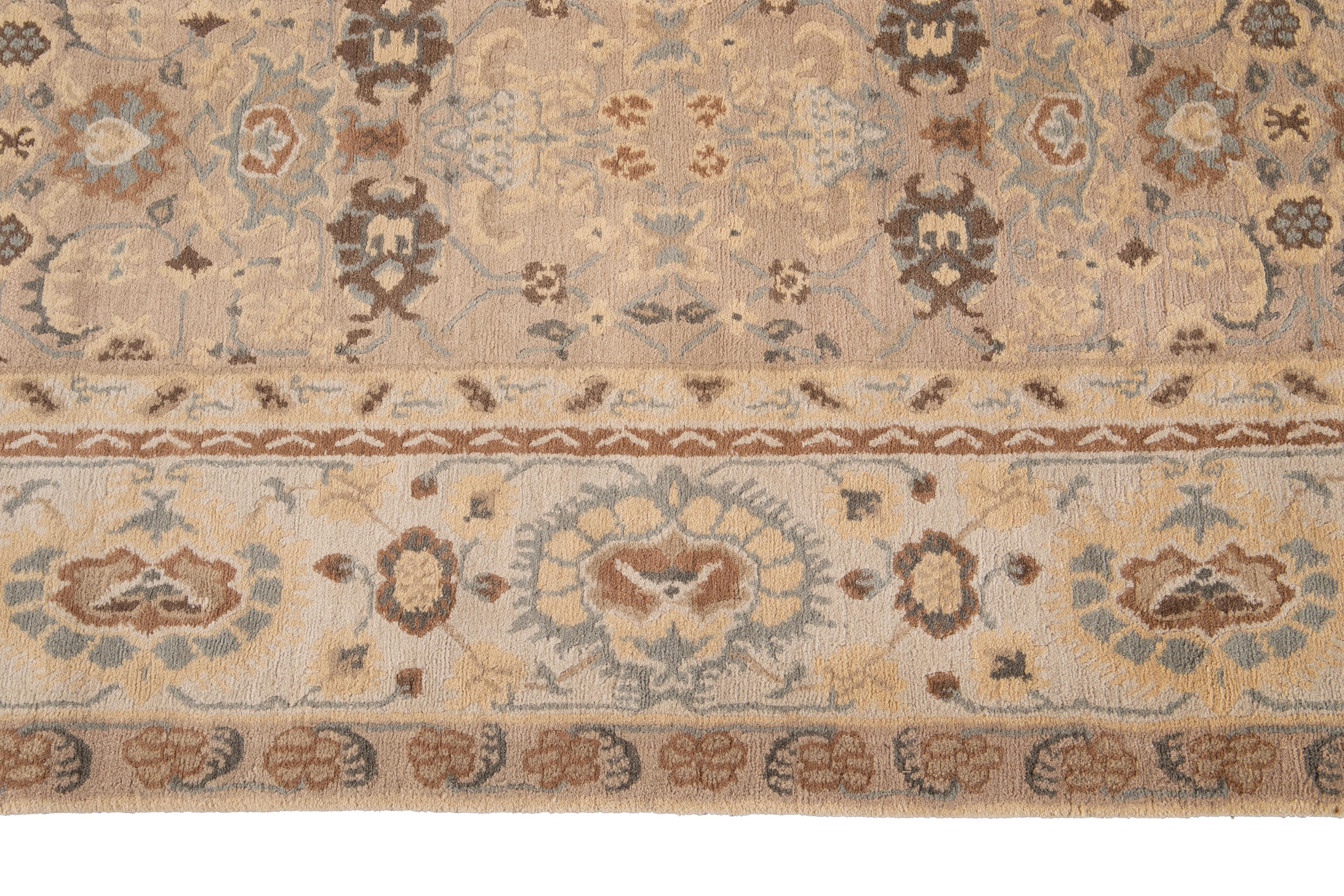 Laine tapis tibétain Shakti moderne du 21e siècle en vente