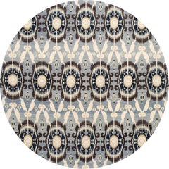 Hand-Knotted Wool Afghan Rug, Modern Design, 10'7\" x 13'1\"