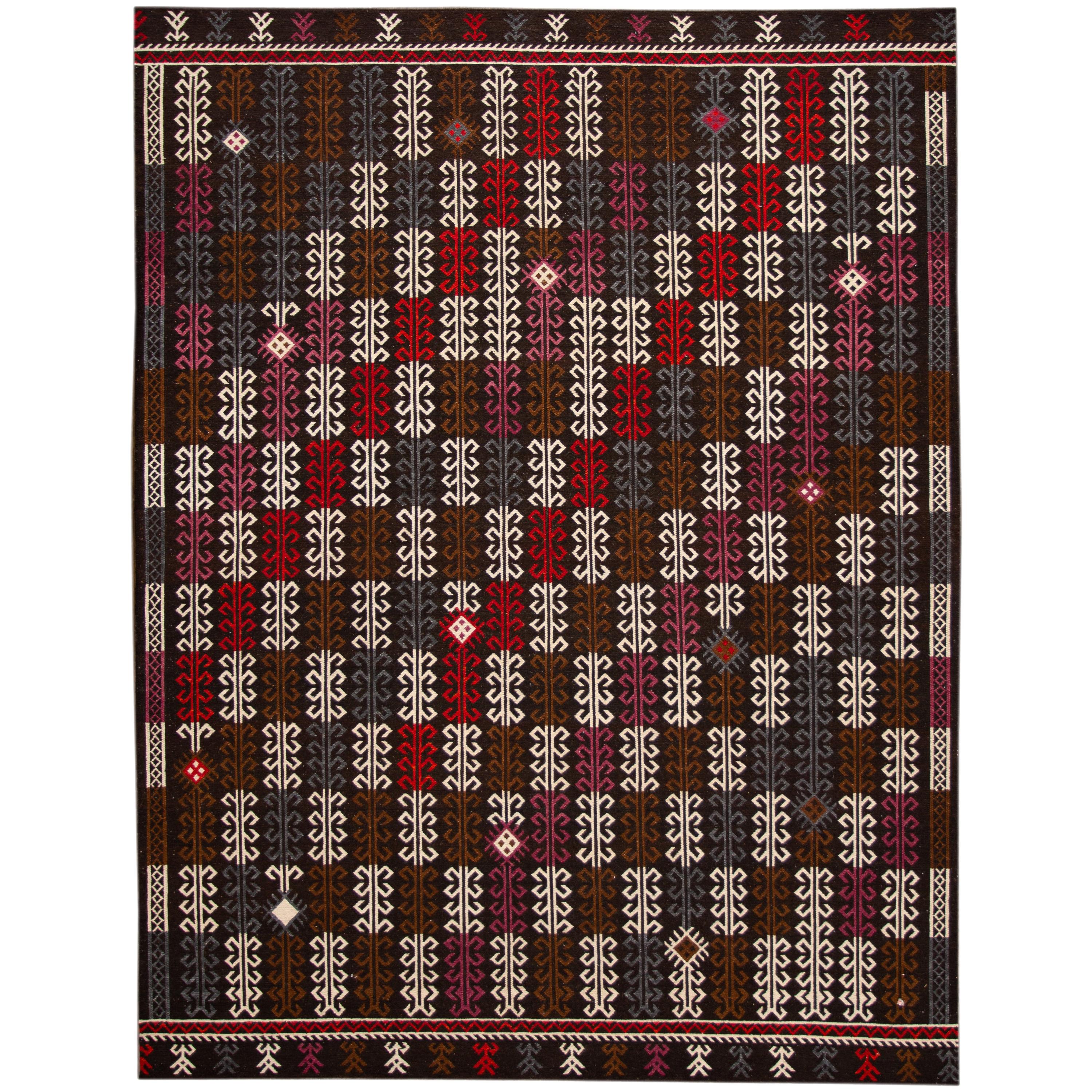 21st Century Modern Tribal Sumak Wool Rug For Sale at 1stDibs