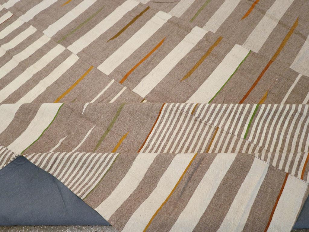 21st Century Modern Turkish Flatweave Kilim Oversize Carpet For Sale 1