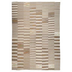 21st Century Modern Turkish Flatweave Kilim Oversize Carpet (tapis turc tissé à plat et surdimensionné)