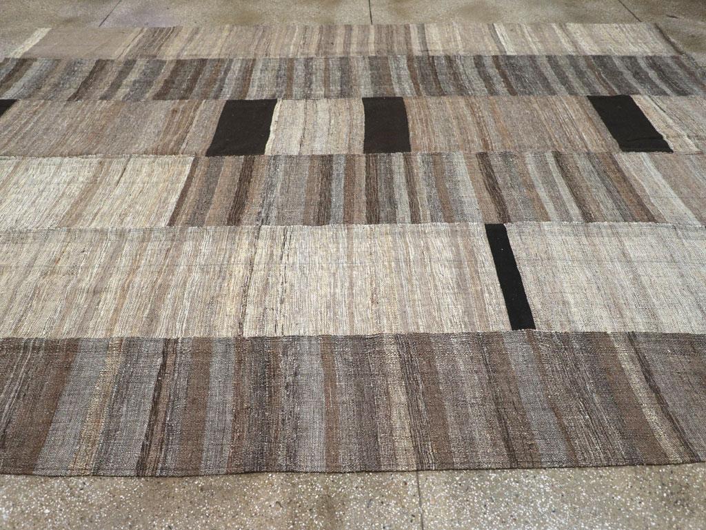 Alfombra Turca Moderna Kilim de Tejido Plano del Siglo XXI Tamaño de la Habitación Tejido a mano en venta