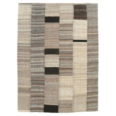 21st Century Modern Turkish Flatweave Kilim Room Size Carpet (tapis turc tissé à plat du 21e siècle)