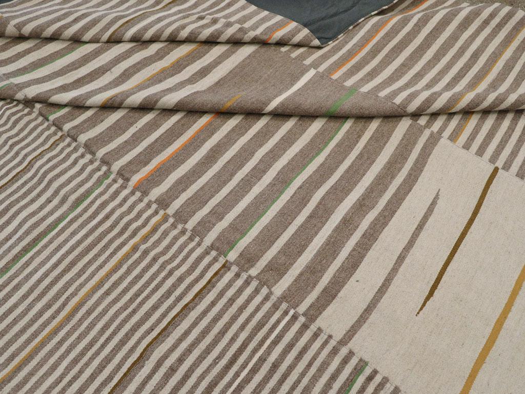 Alfombra turca moderna de tejido plano del siglo XXI de gran tamaño Lana en venta