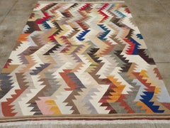 21st Century Modern Turkish Flatweave Room Size Carpet by Galerie Shabab