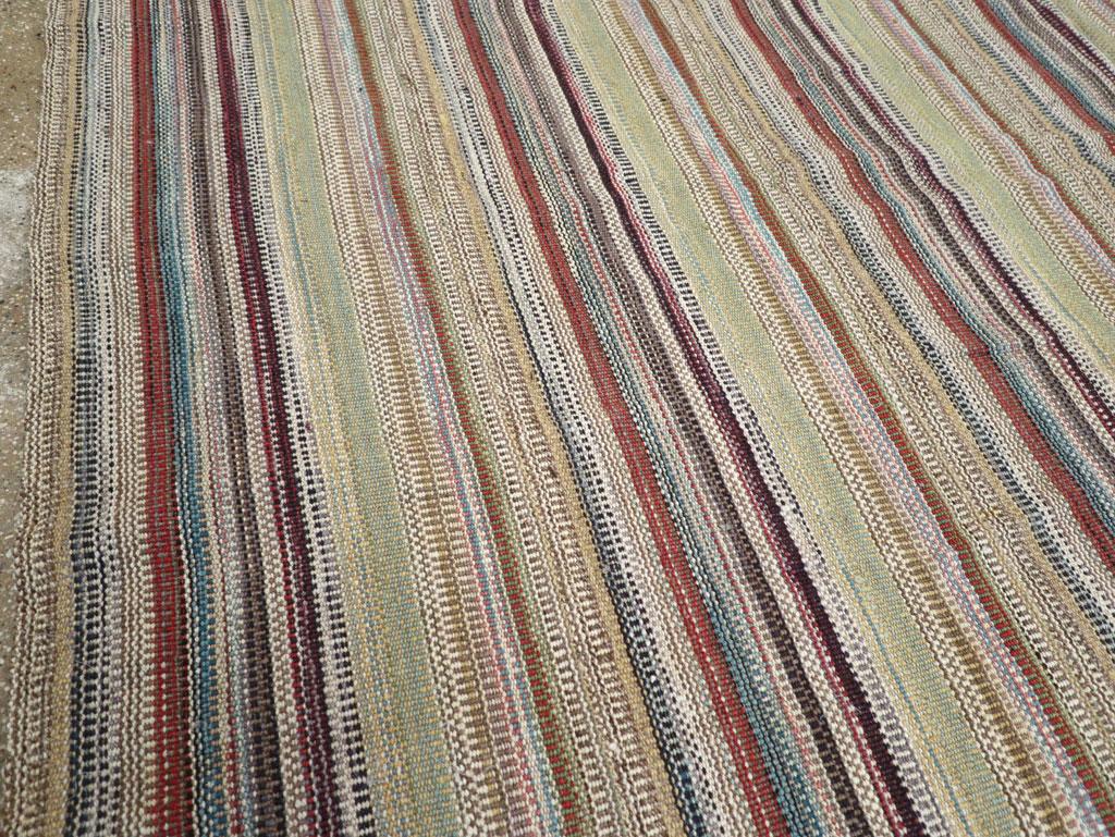 21st Century Modern Turkish Flatweave Room Size Carpet (Kelim) im Angebot