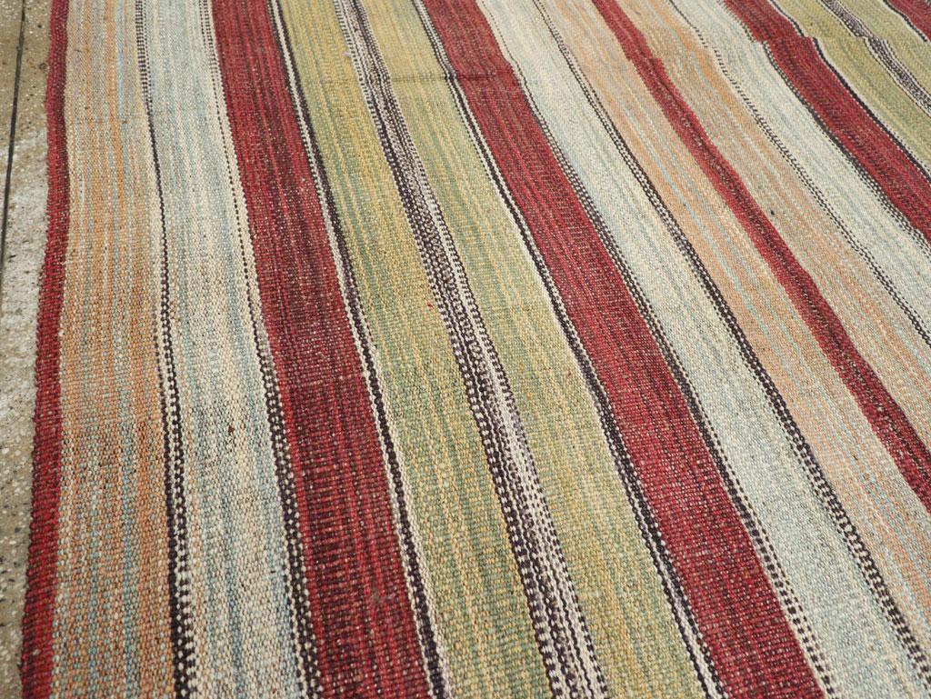 Kilim Tapis turc à tissage plat moderne du 21e siècle en vente