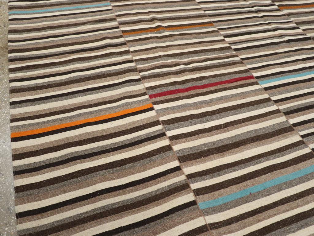 Alfombra Turca Moderna de Tejido Plano del Siglo XXI Kilim en venta