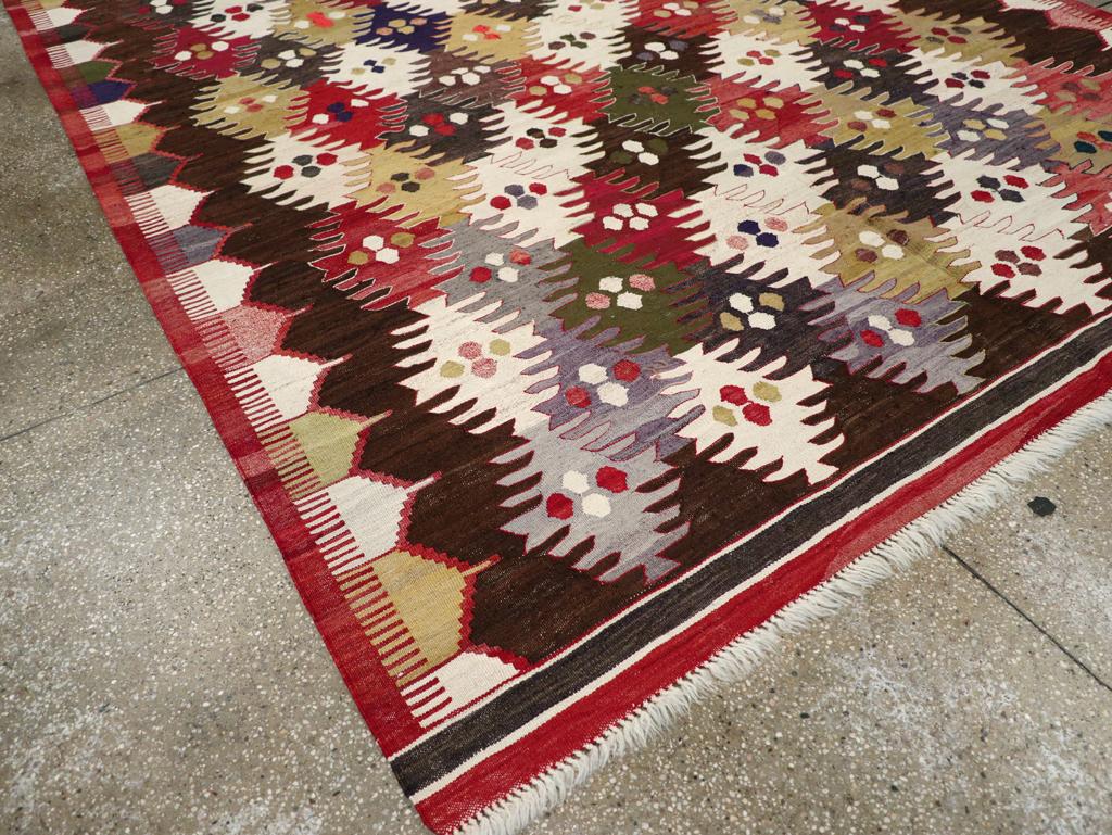 21st Century Modern Turkish Flatweave Room Size Carpet en Nuevo estado para la venta en New York, NY