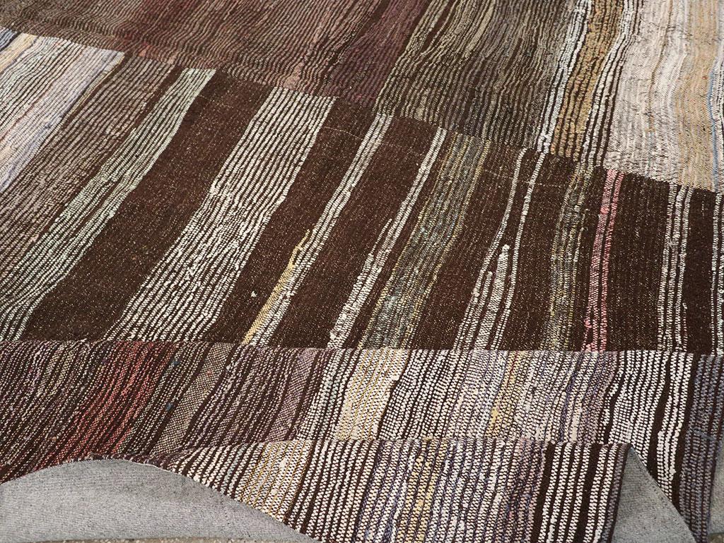 XXI secolo e contemporaneo 21st Century Modern Turkish Flatweave Room Size Carpet in vendita