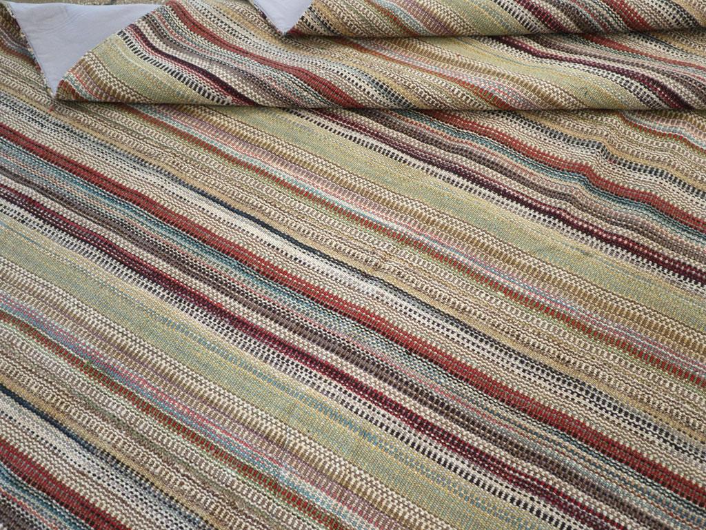 21st Century Modern Turkish Flatweave Room Size Carpet (Wolle) im Angebot