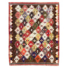 21st Century Modern Turkish Flatweave Room Size Carpet