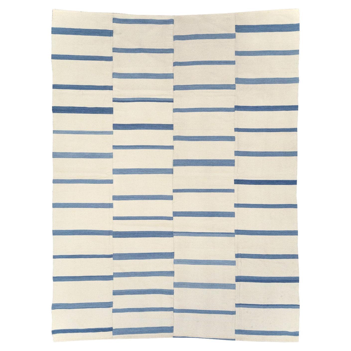 21st Century Modern Turkish Flatweave Room Size Carpet
