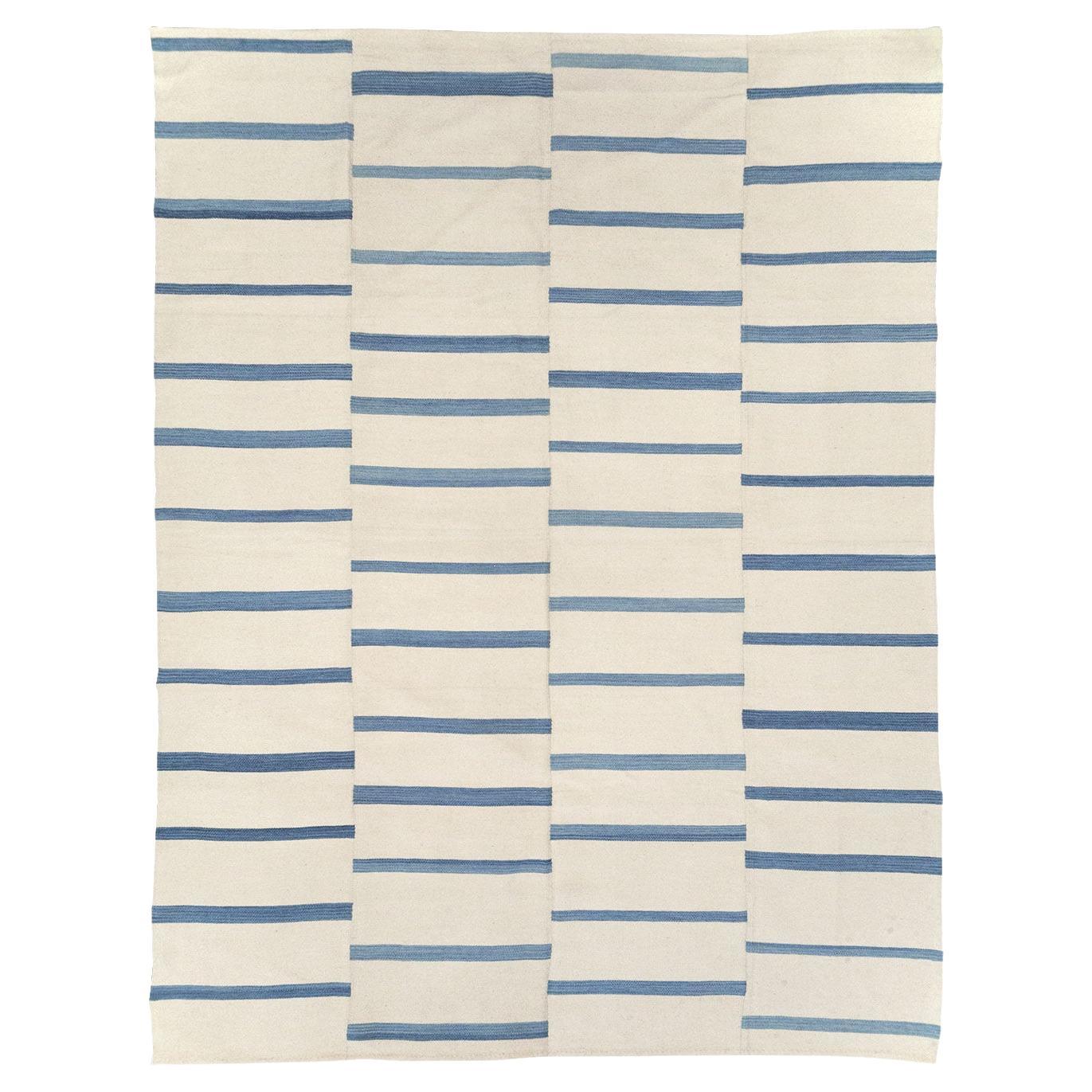 21st Century Modern Turkish Flatweave Room Size Carpet