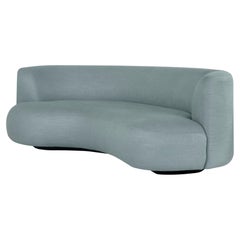 Modern Twins Outdoors 3-Seat Sofa in Blue-Green Cotton-Linen by Greenapple