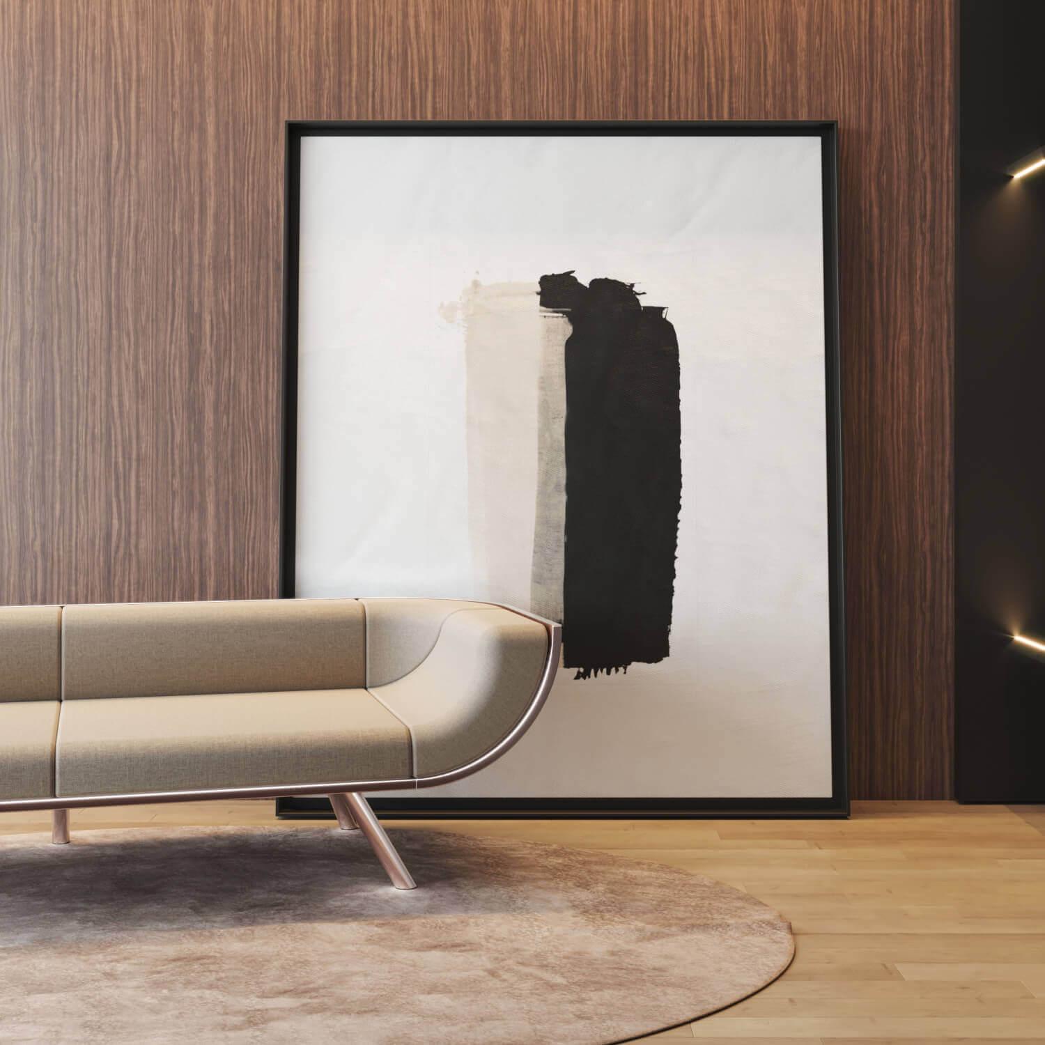 Modernes Zweisitzer-Sofa Wodden Gebogene Rückenlehne Walnussholz Gebürsteter Edelstahl im Angebot 3