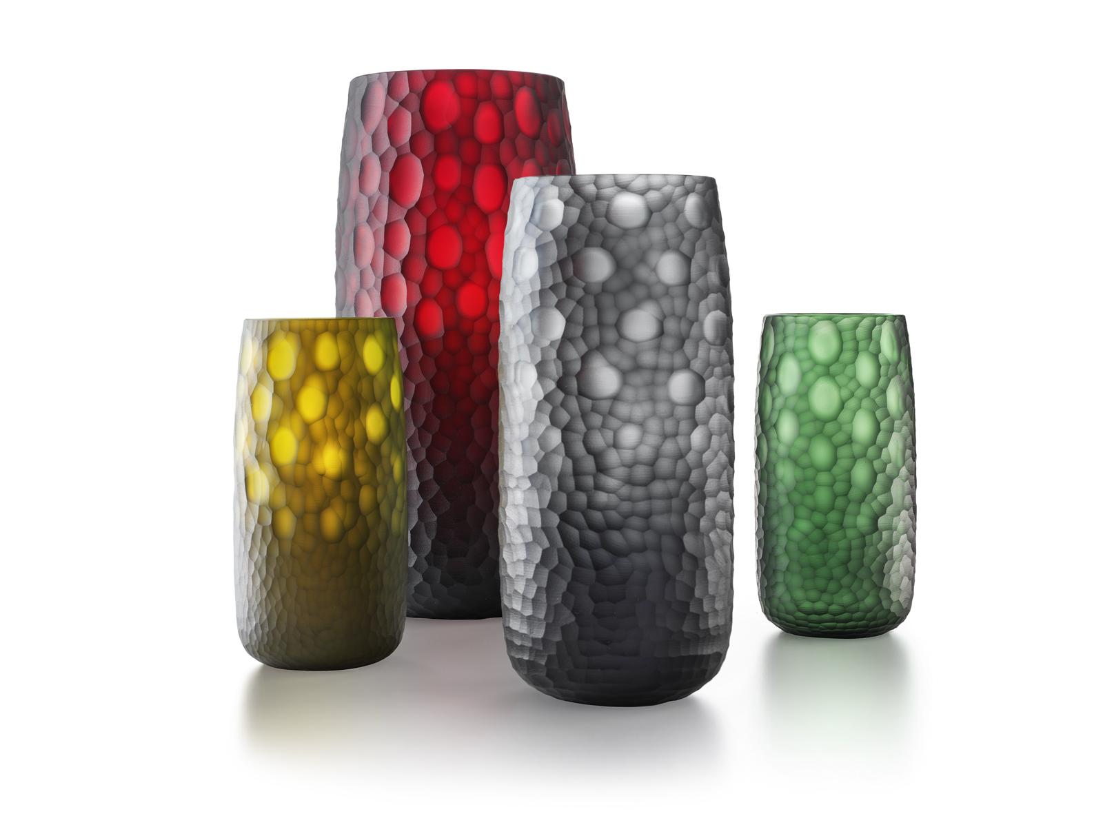 Italian 21st Century Modern Vase in Murano's Handblown Glass 