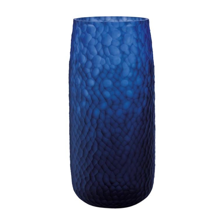 21st Century Modern Vase in Murano's Handblown Glass "Battuto", by Salviati For Sale