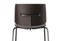 21st Century Modern Wooden Black T-Shaped Chair Tao Made in Italy