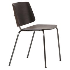 21st Century Modern Wooden Black T-Shaped Chair Tao Made in Italy