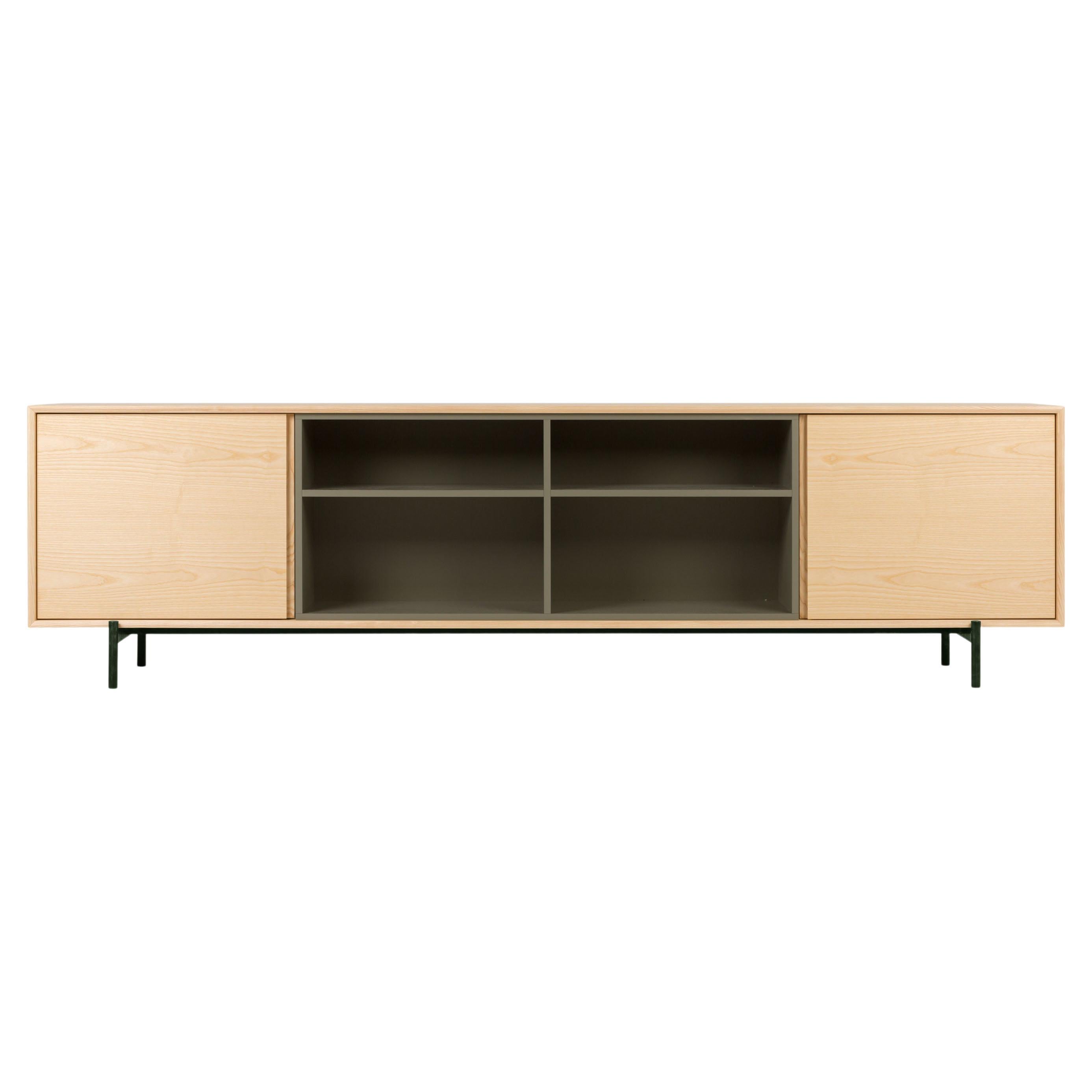 21st Century Modern Wooden Consolle Blade Cabinet Made in Italy For Sale