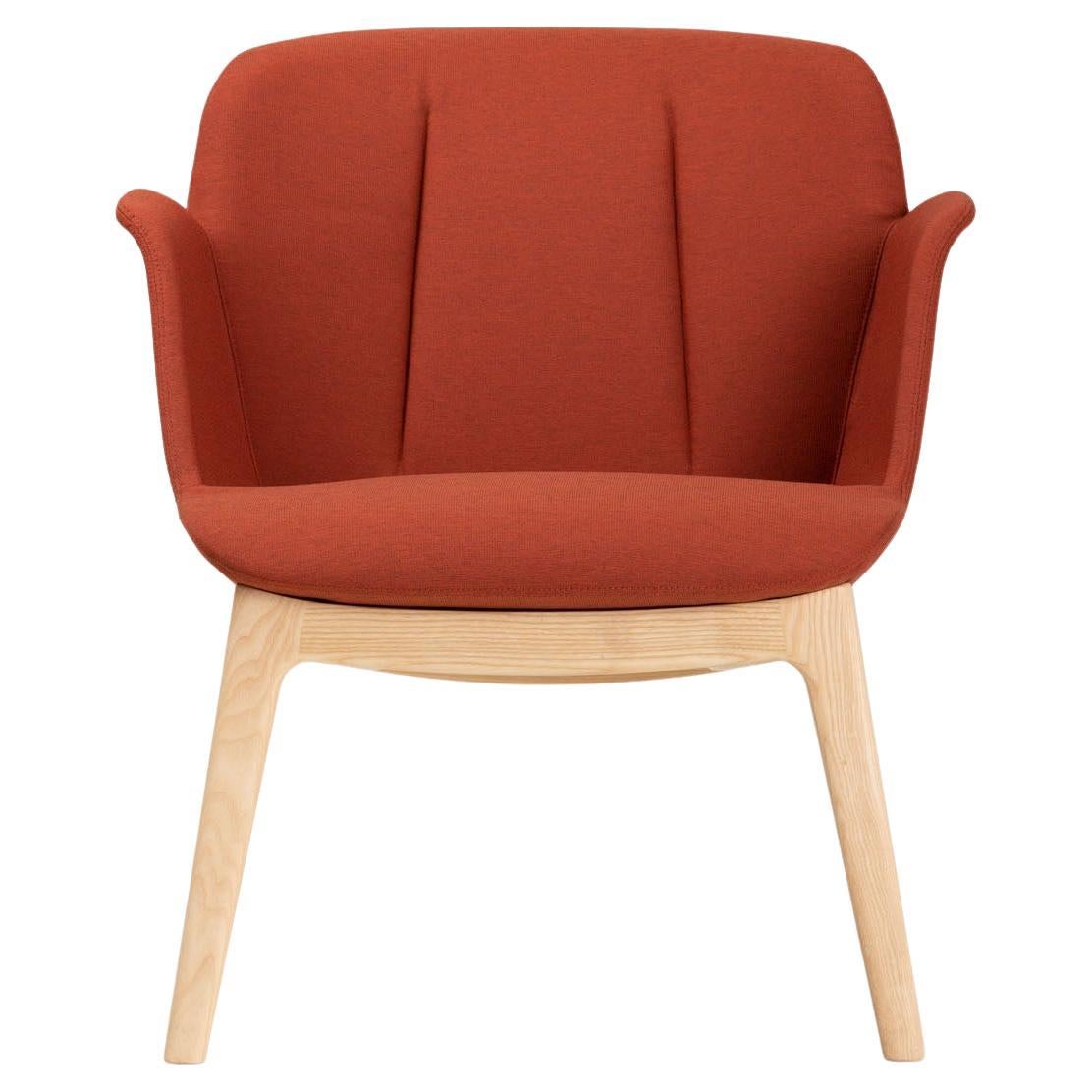 21st Century Modern Wooden Red Armchair Hive Made in Italy For Sale