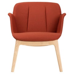 21st Century Modern Wooden Red Armchair Hive Made in Italy