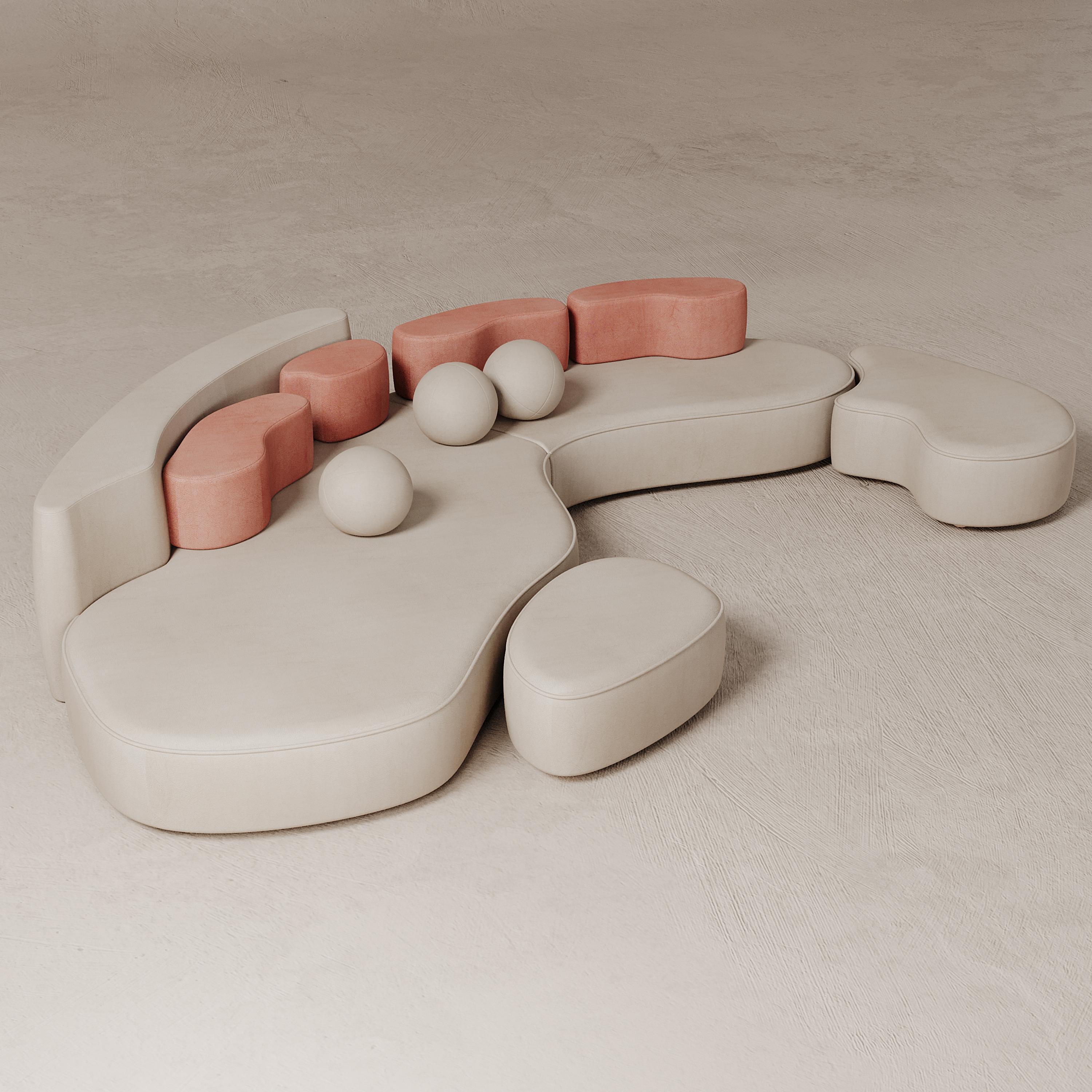 Modulares Mood Sofa aus Baumwoll-Samt des 21. Jahrhunderts im Angebot 2