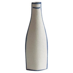 21st Century ‘Morandi Bouteille - Blue’, in White Ceramic, Crafted in France