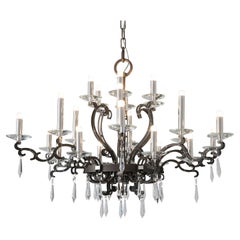 21st Century Morgana Burnished Brass and Nickel Chandelier by Patrizia Garganti