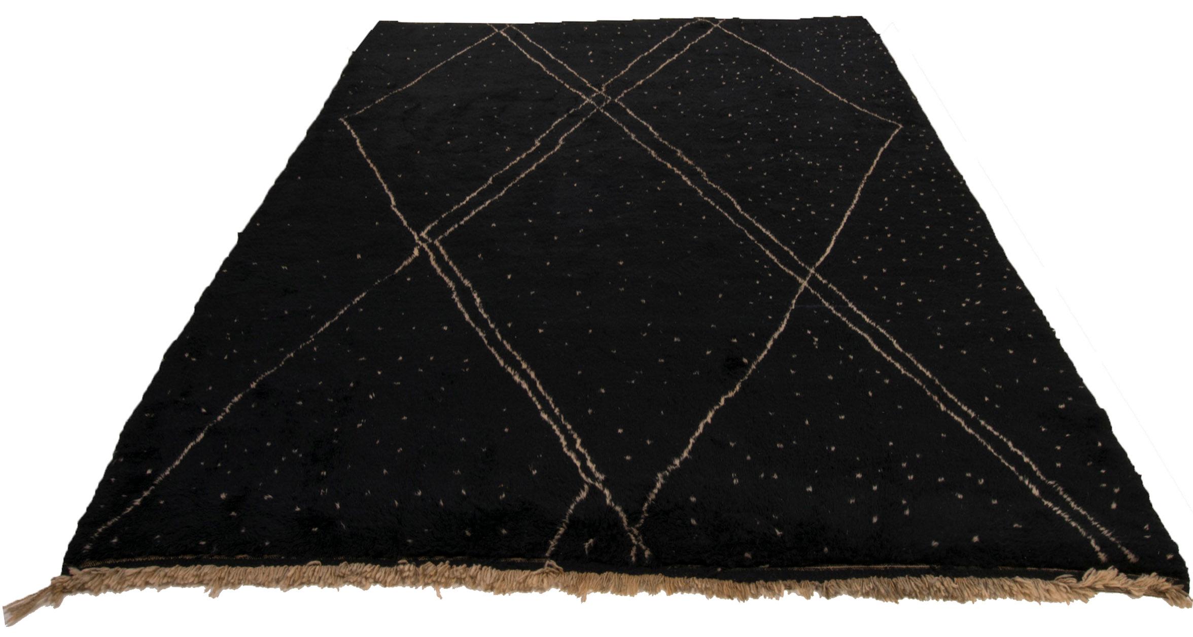 The Moroccan Berber rugs are handmade in the Atlas mountains by members of the local tribes using the highest quality wool and techniques.
This bespoke Berber rug is timeless and bridges the gap between modern and tribal design.
Dimensions: Length