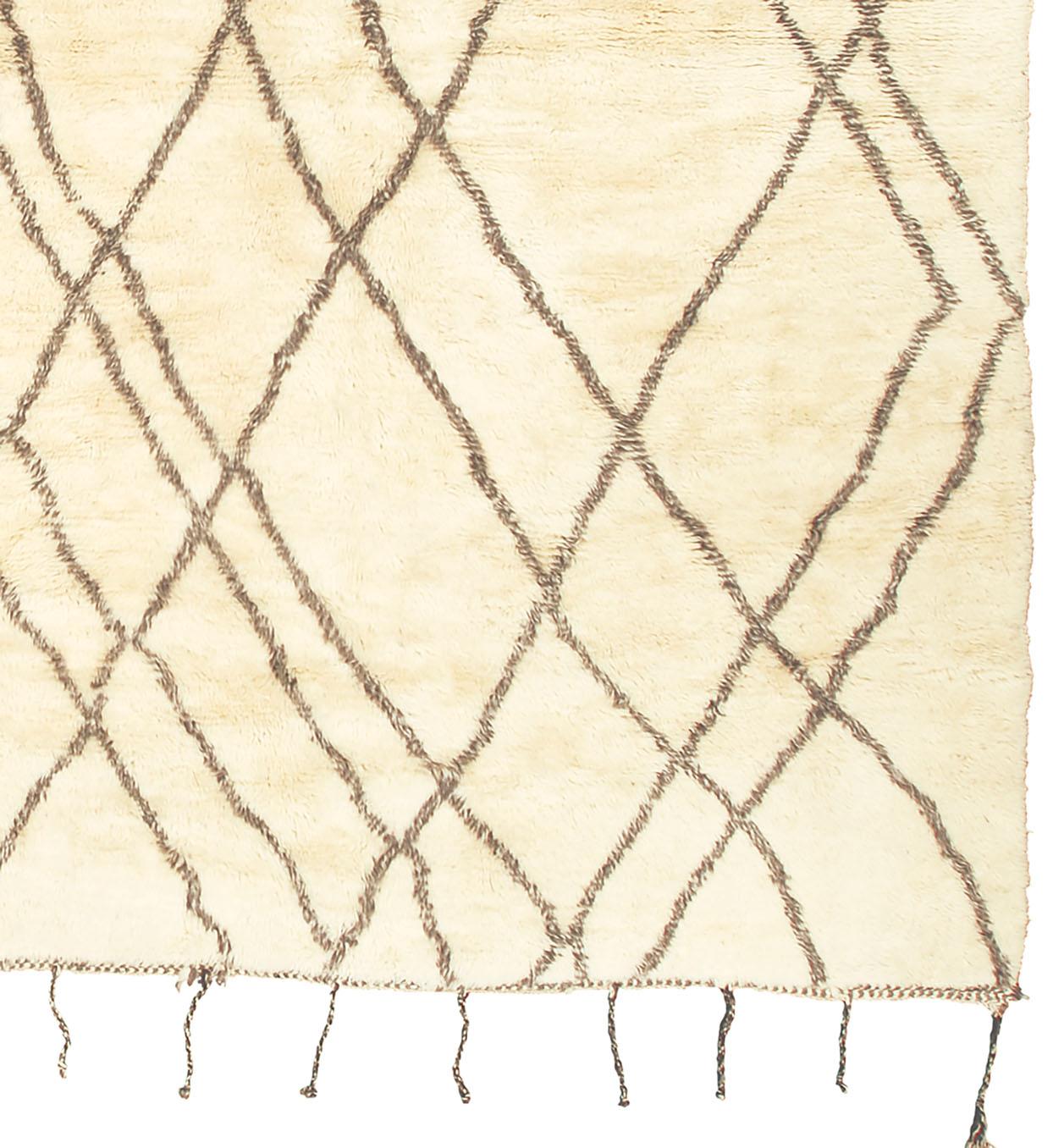 Contemporary 21st Century Moroccan Berber Rug For Sale