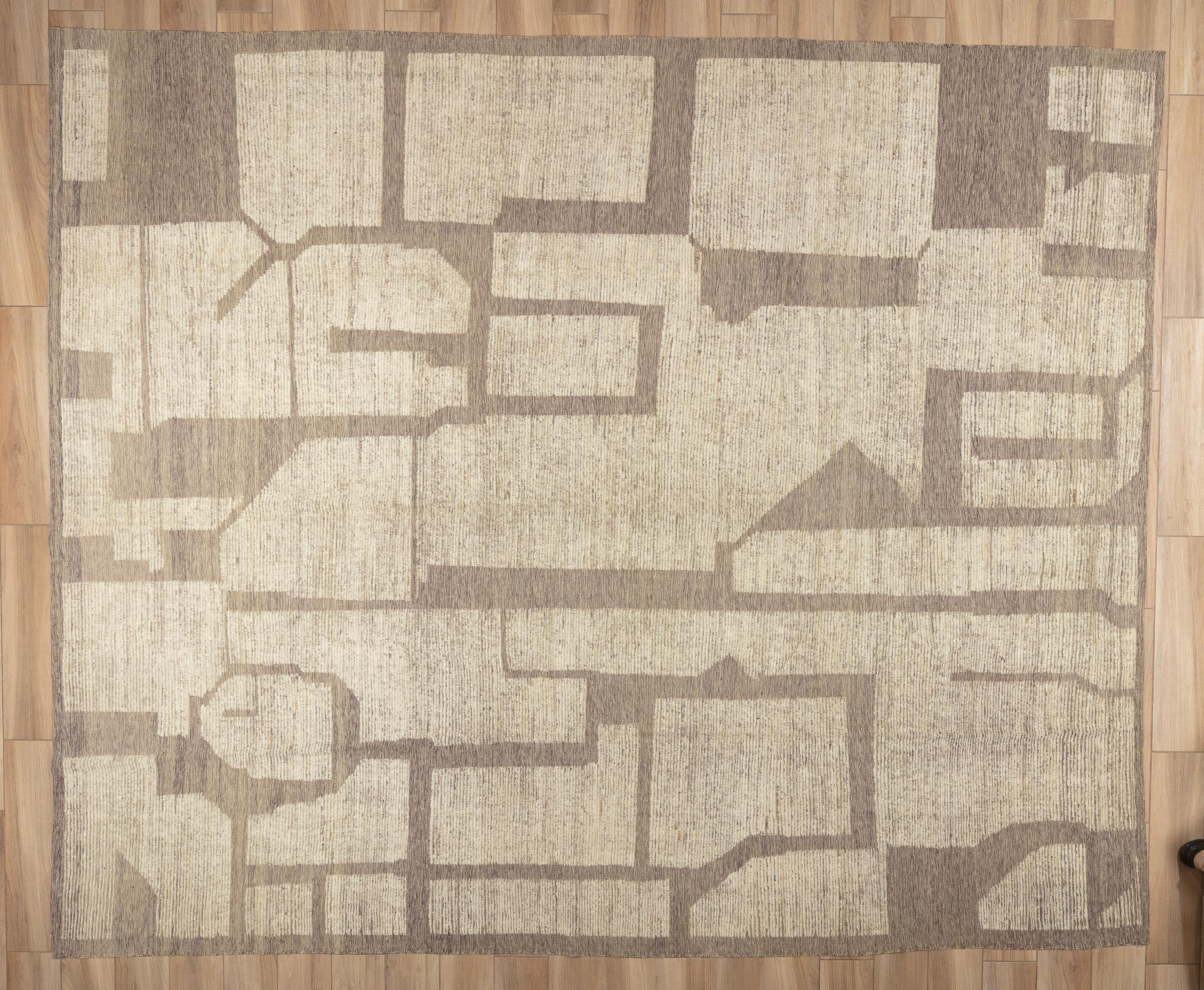 Afghan 21st Century Moroccan Inspired Rug For Sale