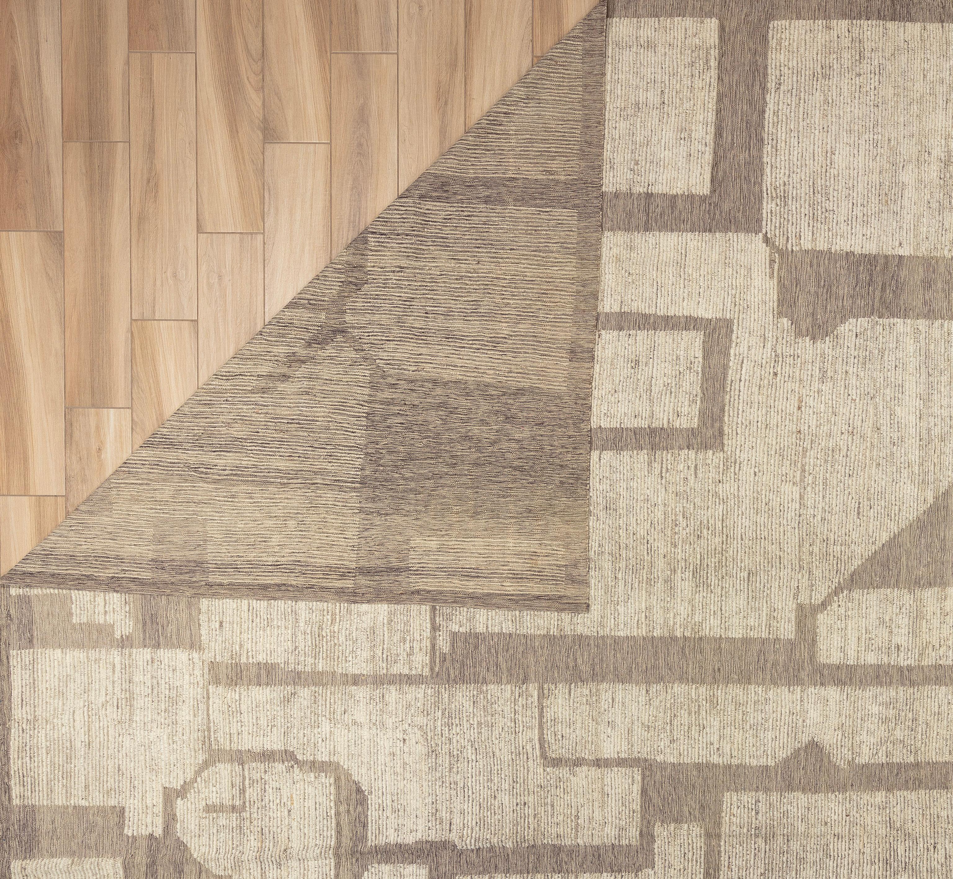 Hand-Woven 21st Century Moroccan Inspired Rug For Sale