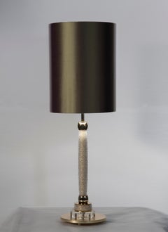 21st Century Moulin Rouge Gold Leaf and Crystals Table Lamp Patrizia Garganti