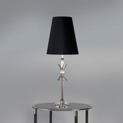 Lámpara de mesa de cristal y baño de plata Moulin Rouge del siglo XXI Patrizia Garganti