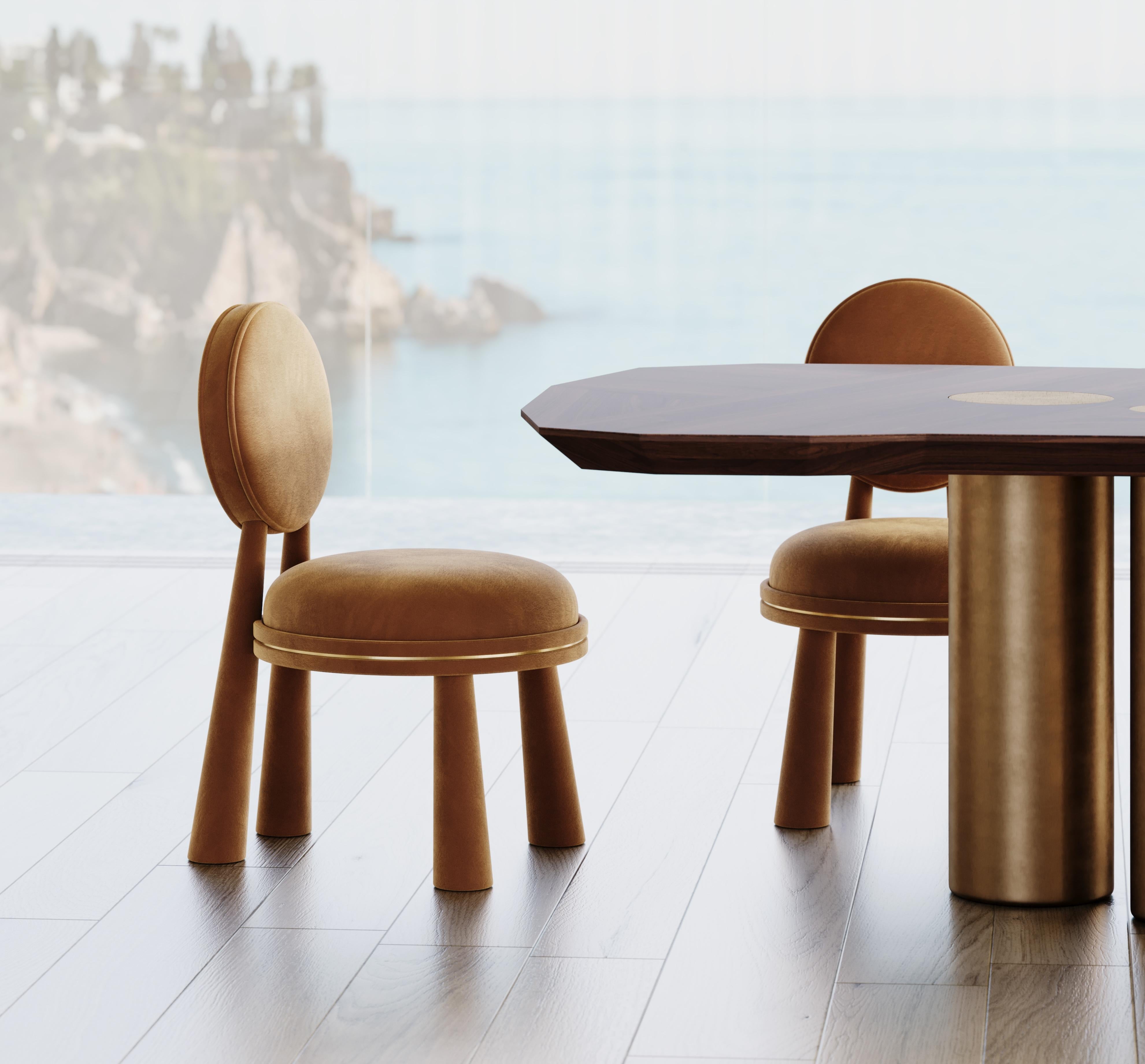 Silla Mouline Siglo XXI de Terciopelo Lavanda Hecha a Mano en Portugal en Nuevo estado para la venta en Trofa, PT