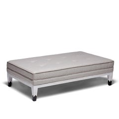 21st Century Mr Jones Ottoman, in White Stained Oak, by Duistt