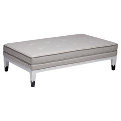 21st Century Mr Jones Ottoman, in White Stained Oak, by Duistt