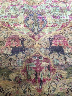 21st Century Multicolored Sari Silk Rug